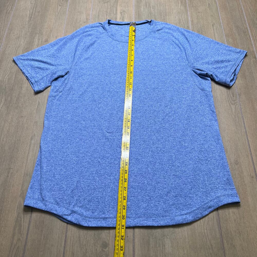 Lululemon Metal Vent Tech Shirt Mens XL Blue Short Sleeve Athletic gym - Picture 5 of 10